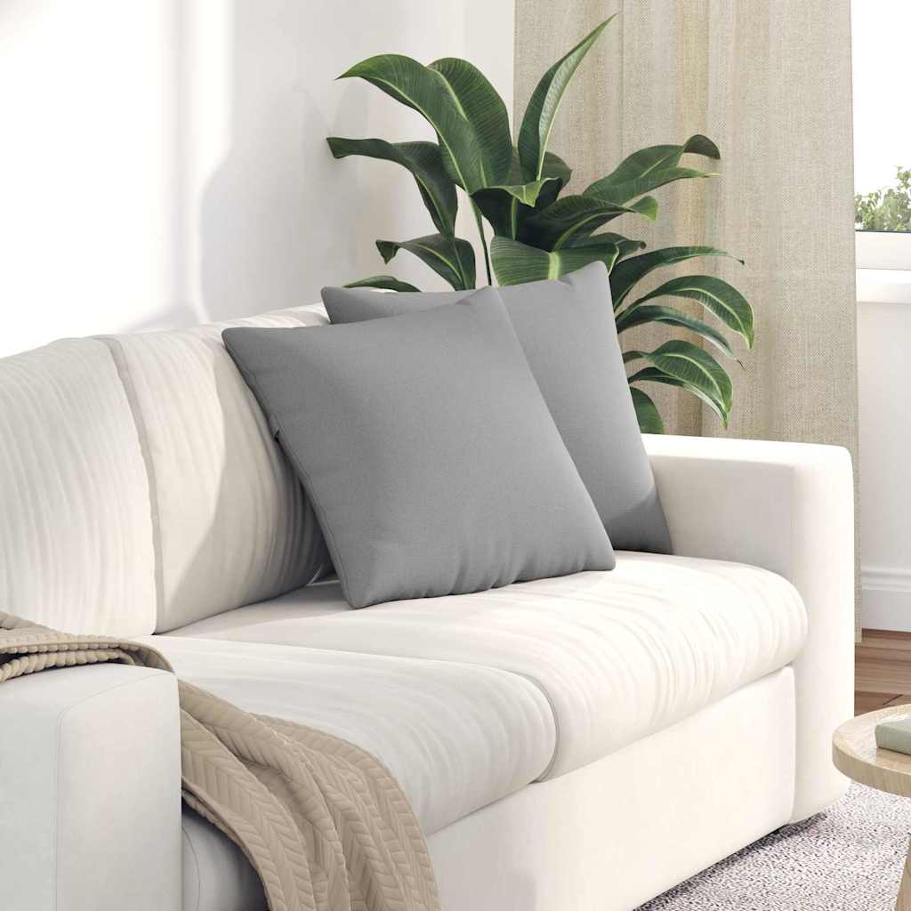 Jastučići za sofu 2 pcs Oblačnosiva 45 x 45 cm tkanina
