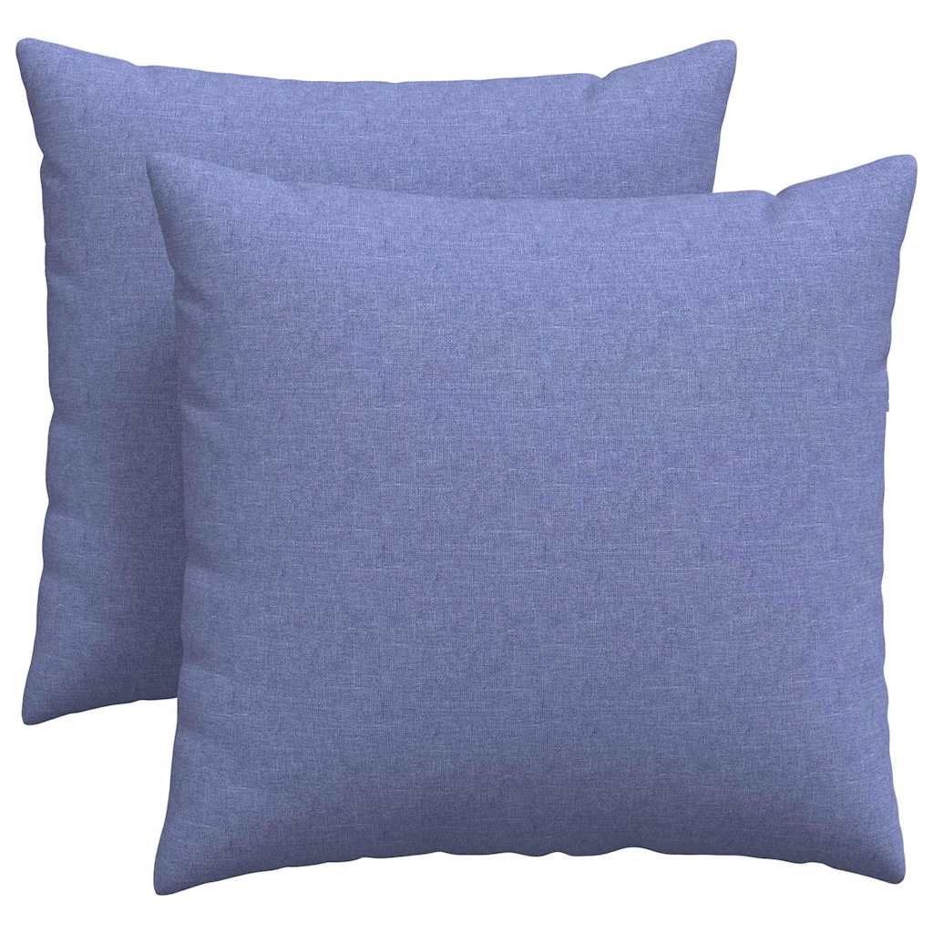 Jastučići za sofu 2 pcs Traper plava 45 x 45 cm tkanina