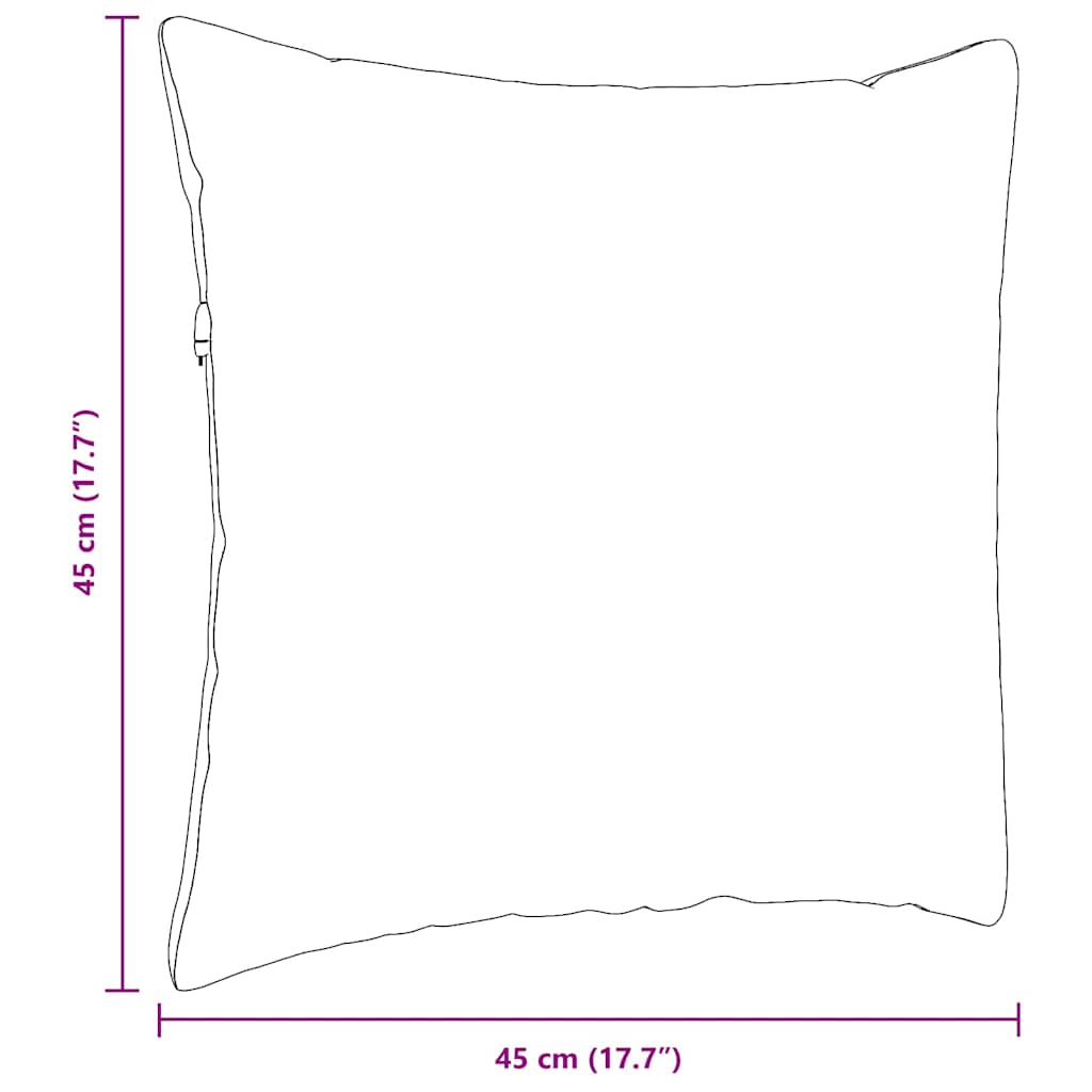 Jastučići za sofu 2 pcs Svijetlo siva 45 x 45 cm