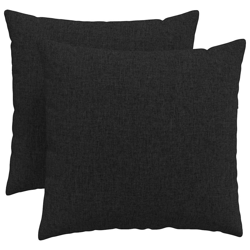 Jastučići za sofu 2 pcs Crna 50 x 50 cm tkanina