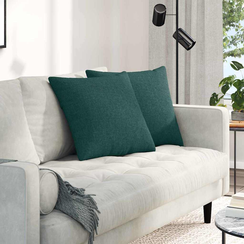 Jastučići za sofu 2 pcs Tamnozelena 50 x 50 cm tkanina