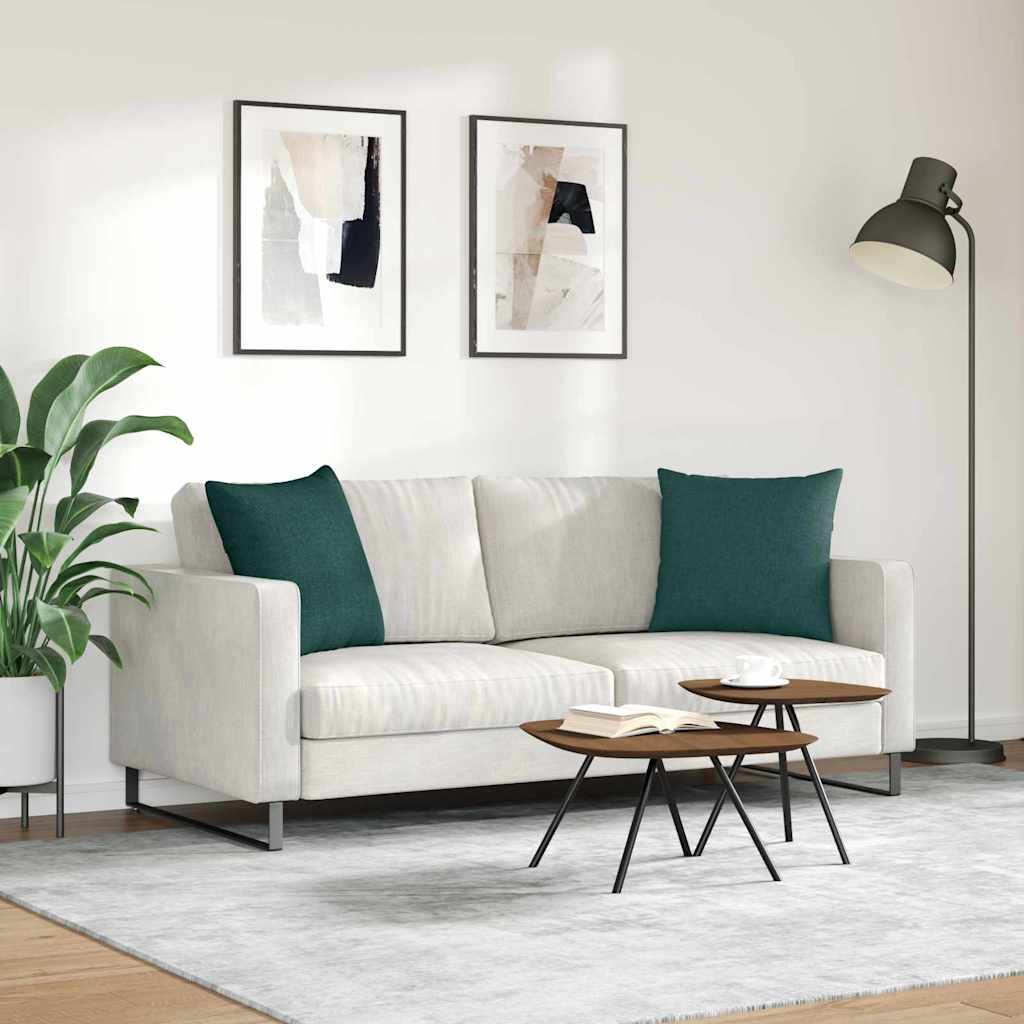 Jastučići za sofu 2 pcs Tamnozelena 50 x 50 cm tkanina