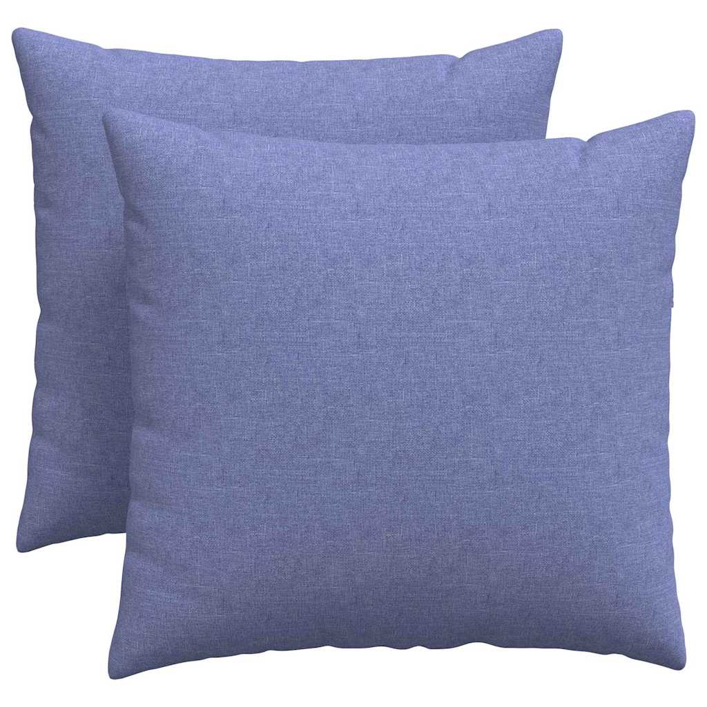 Jastučići za sofu 2 pcs Traper plava 50 x 50 cm tkanina