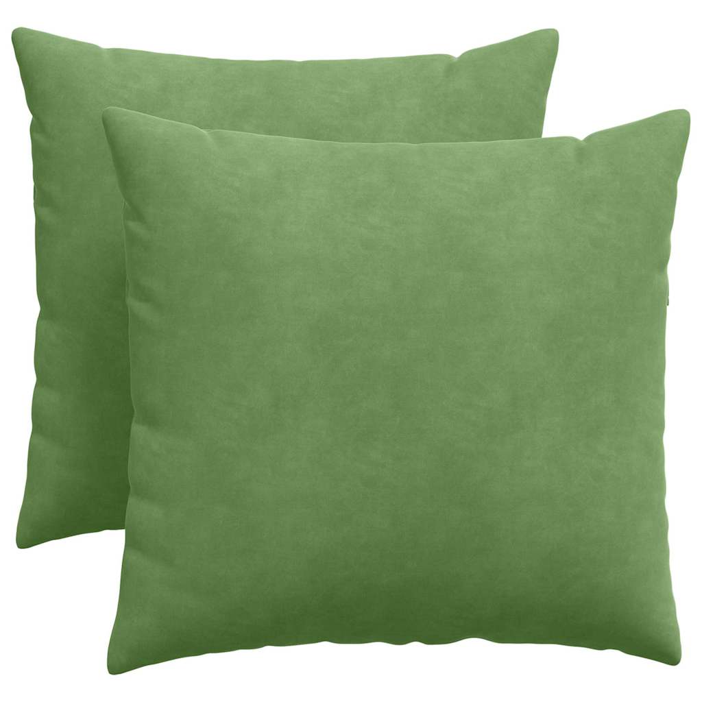 Jastučići za sofu 2 pcs Svijetlo zelena 50 x 50 cm