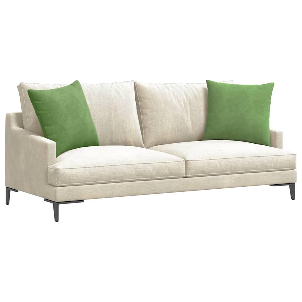 Jastučići za sofu 2 pcs Svijetlo zelena 50 x 50 cm