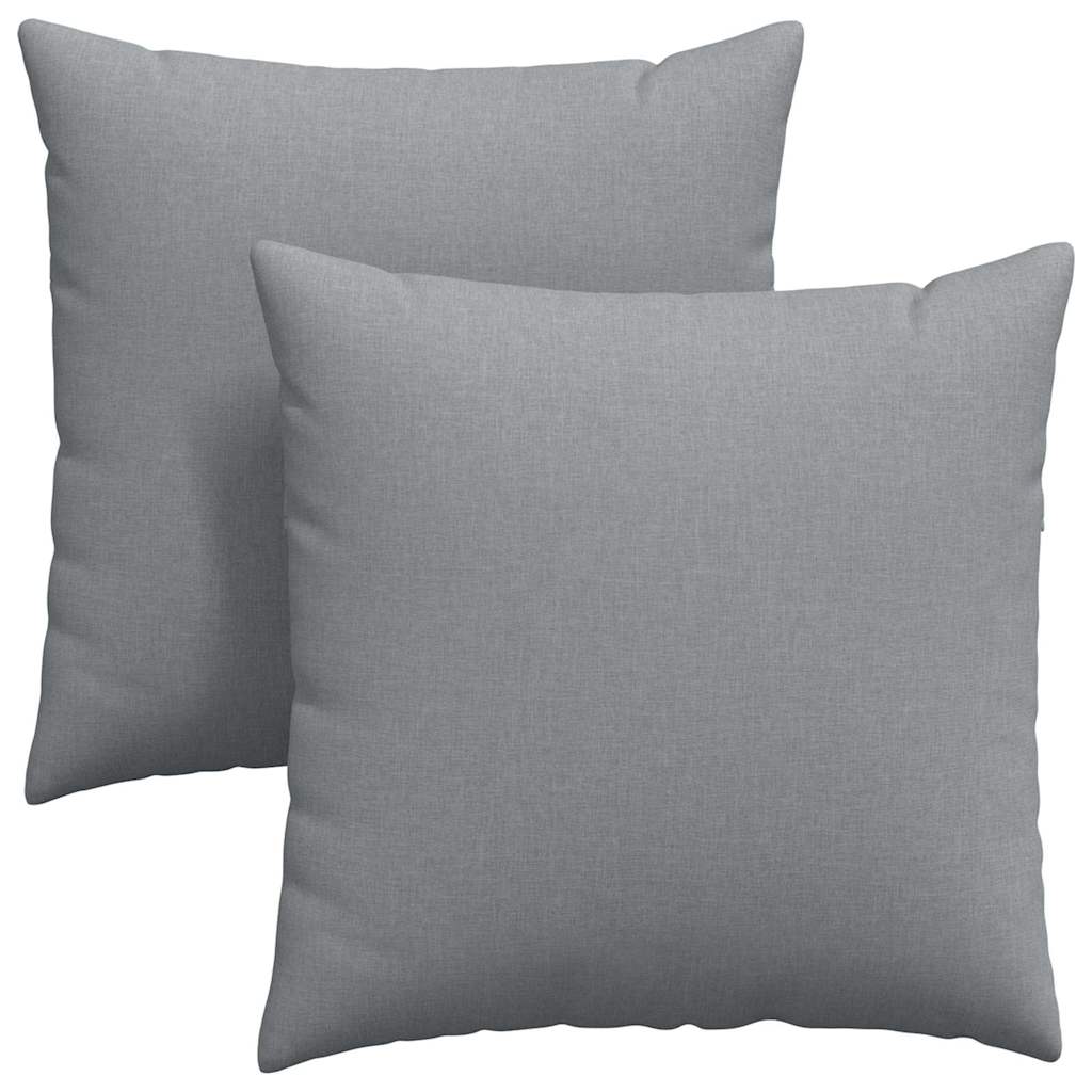 Jastučići za sofu 2 pcs Svijetlo siva 60 x 60 cm tkanina