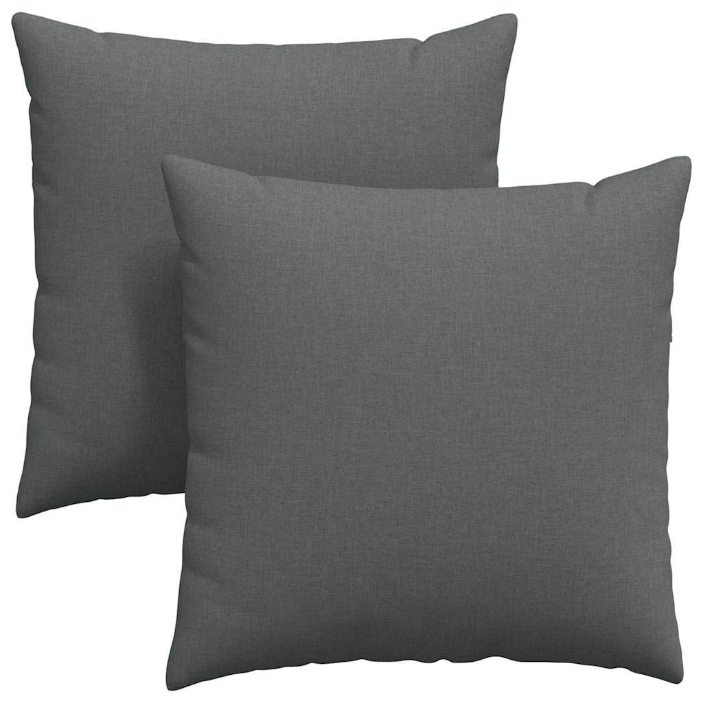Jastučići za sofu 2 pcs Tamno siva 60 x 60 cm tkanina