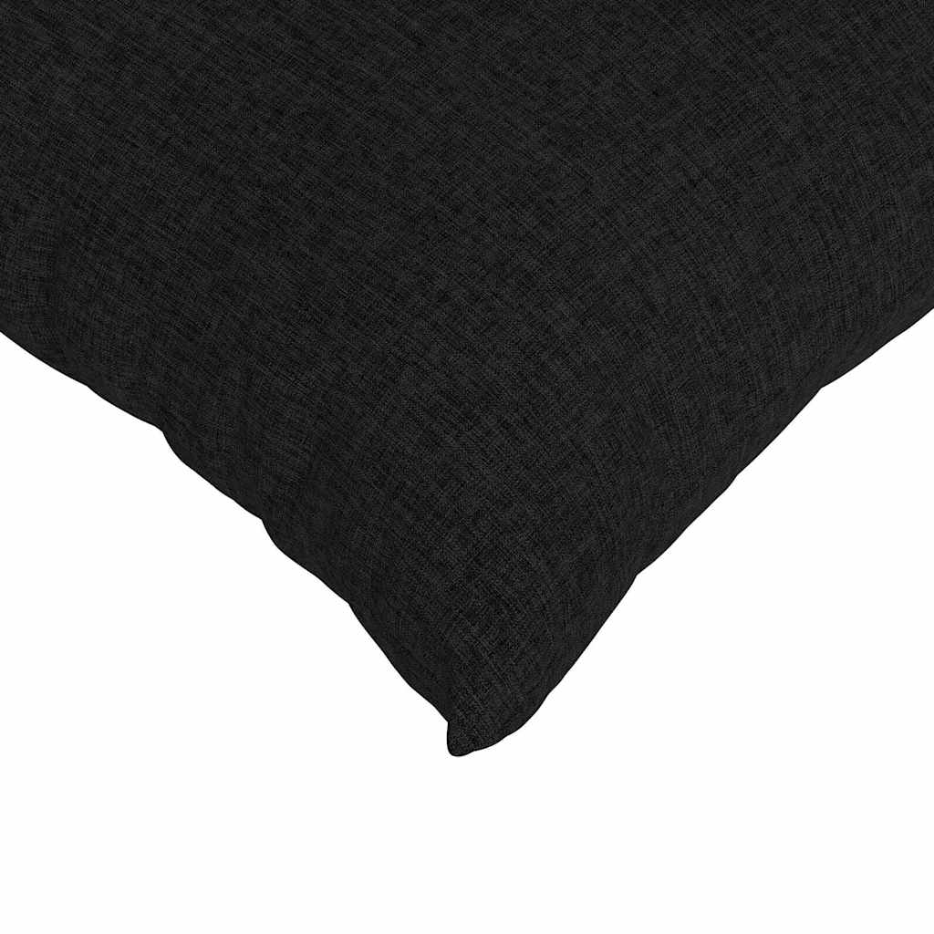 Jastučići za sofu 2 pcs Crna 60 x 60 cm tkanina