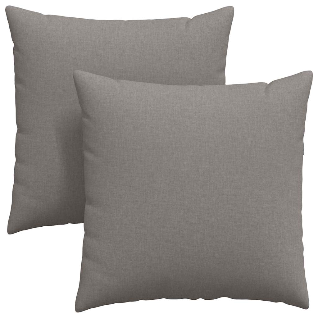 Jastučići za sofu 2 pcs Sivo-smeđa 60 x 60 cm tkanina