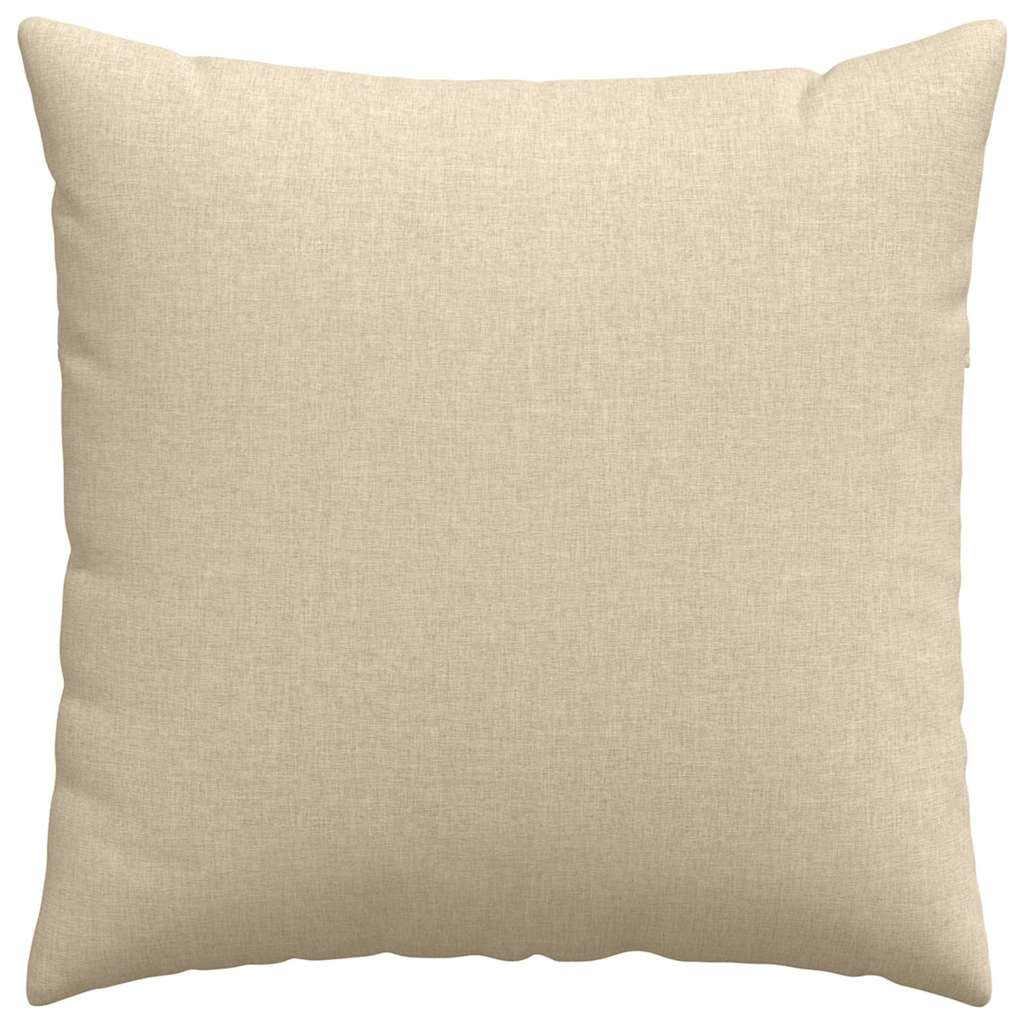 Jastučići za sofu 2 pcs Krema 60 x 60 cm tkanina