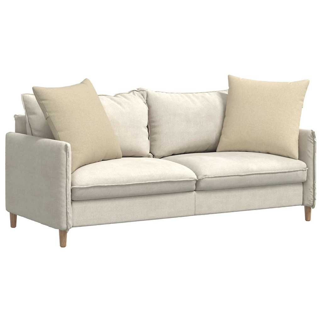 Jastučići za sofu 2 pcs Krema 60 x 60 cm tkanina