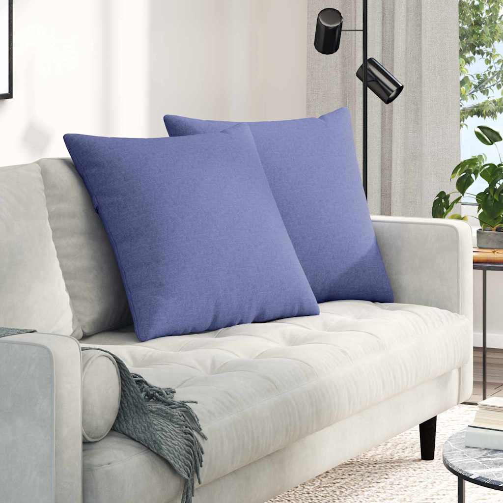Jastučići za sofu 2 pcs Traper plava 60 x 60 cm tkanina