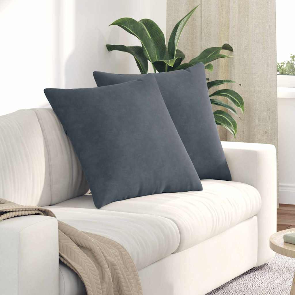 Jastučići za sofu 2 pcs Tamno siva 60 x 60 cm Kordura tekstil