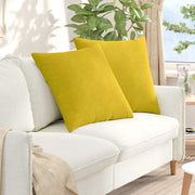 Jastučići za sofu 2 pcs Žuta 60 x 60 cm Kordura tekstil