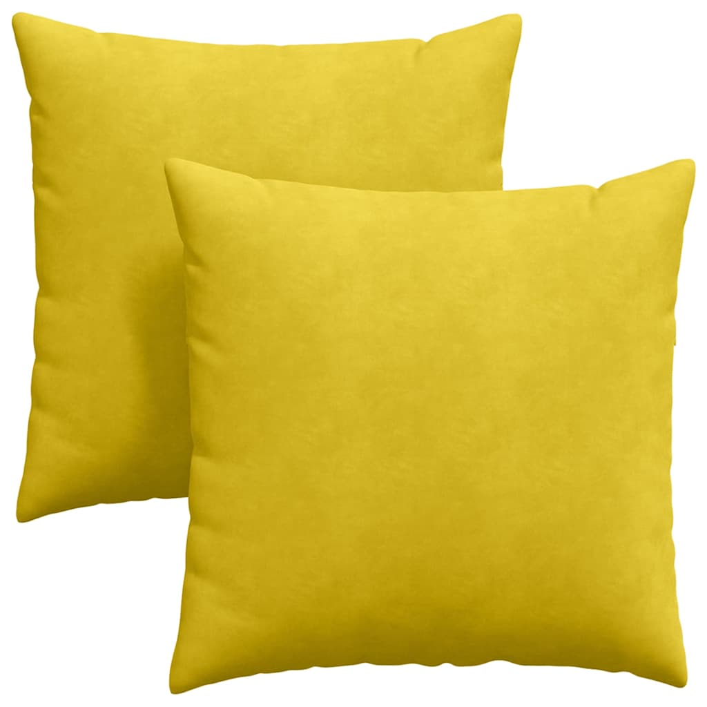 Jastučići za sofu 2 pcs Žuta 60 x 60 cm Kordura tekstil
