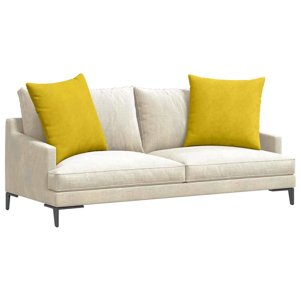 Jastučići za sofu 2 pcs Žuta 60 x 60 cm Kordura tekstil