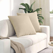 Jastučići za sofu 2 pcs Krema 60 x 60 cm tkanina