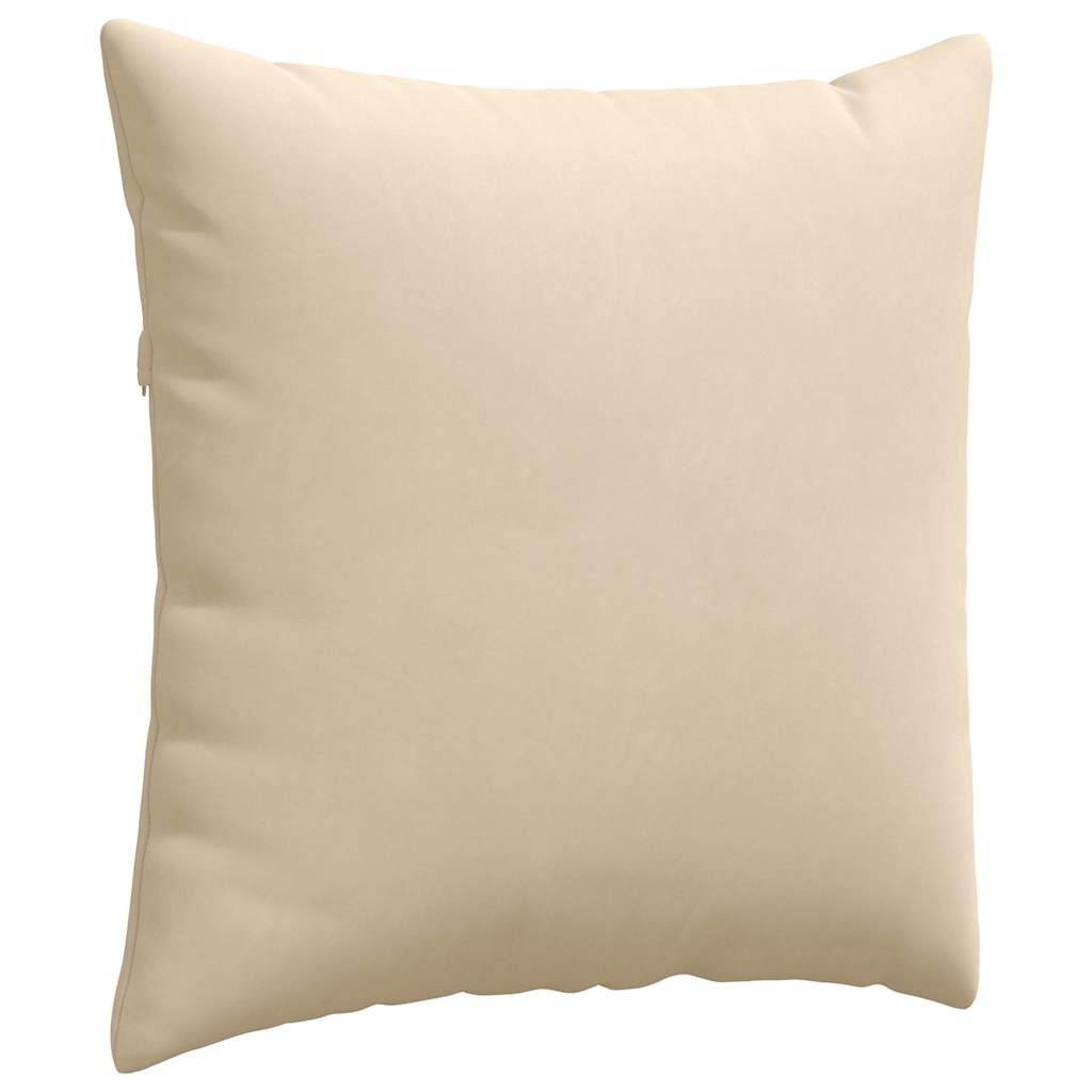 Jastučići za sofu 2 pcs Krema 60 x 60 cm tkanina