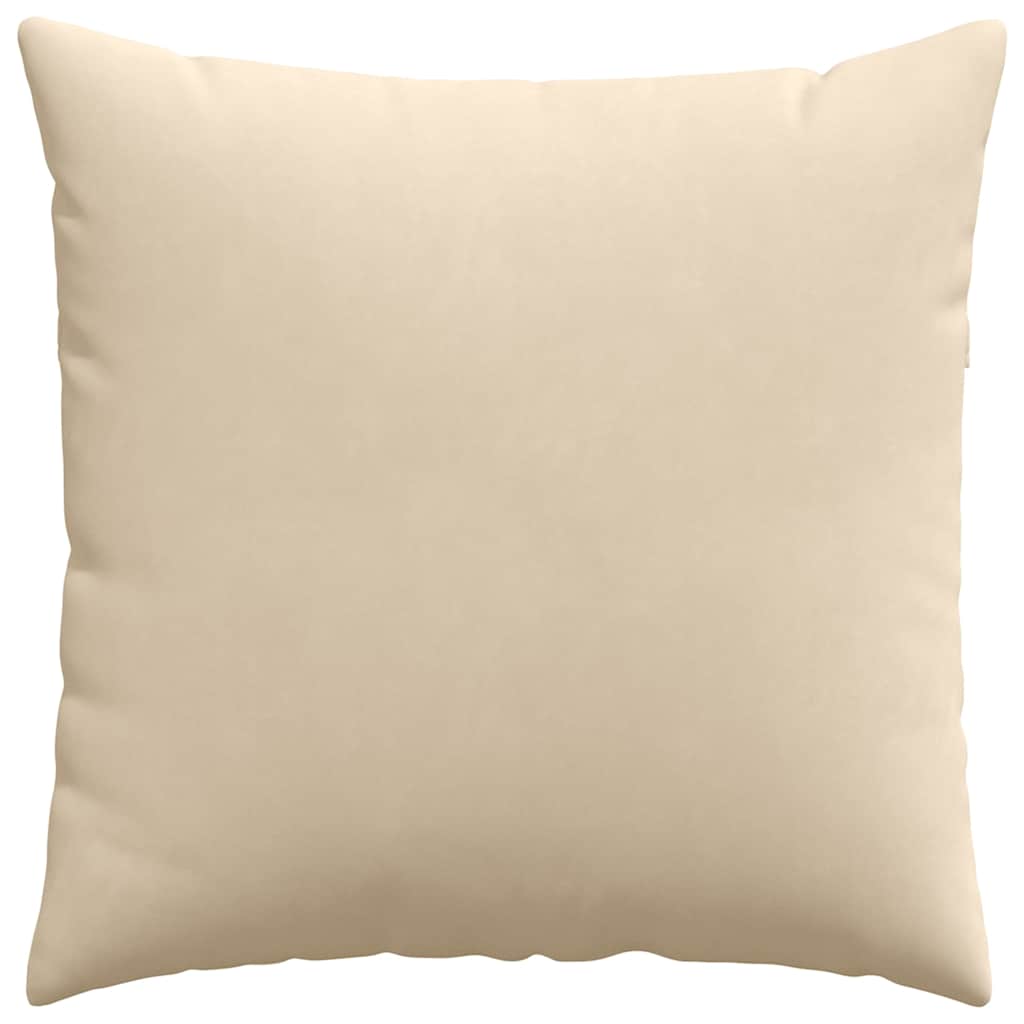 Jastučići za sofu 2 pcs Krema 60 x 60 cm tkanina