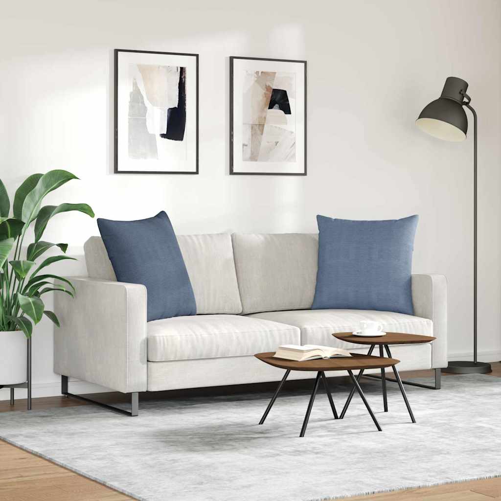Jastučići za sofu 2 pcs Plava 60 x 60 cm Kordura tekstil