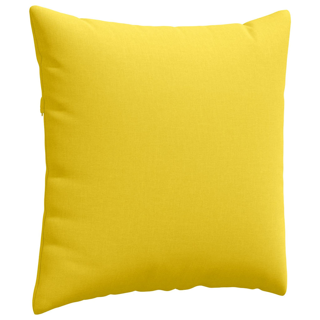 Jastučići za sofu 2 pcs Svijetlo žuta 80 x 80 cm tkanina