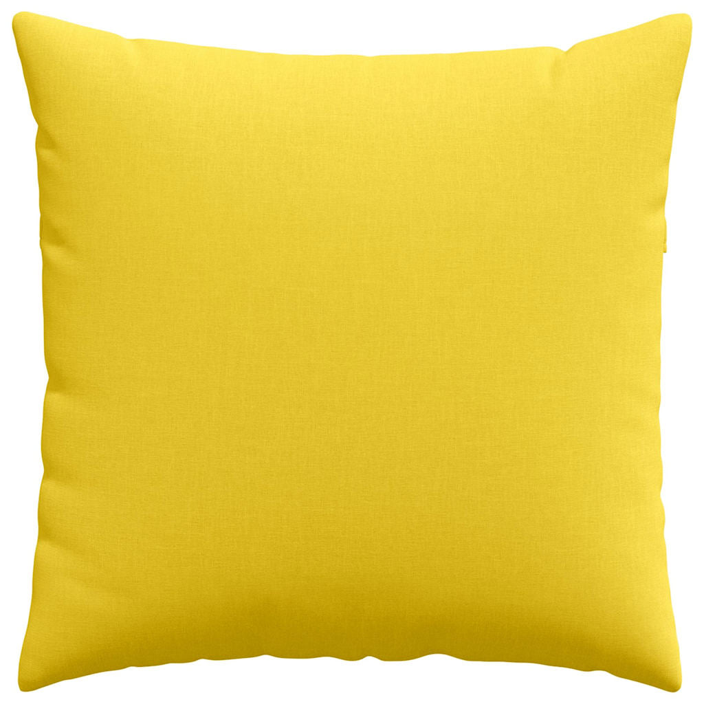 Jastučići za sofu 2 pcs Svijetlo žuta 80 x 80 cm tkanina