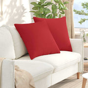 Jastučići za sofu 2 pcs Crvena 80 x 80 cm tkanina
