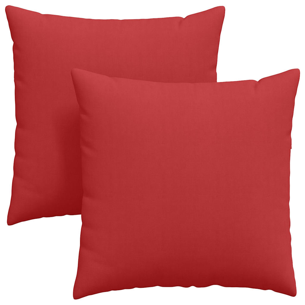 Jastučići za sofu 2 pcs Crvena 80 x 80 cm tkanina