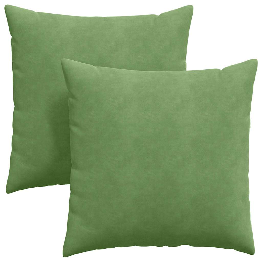 Jastučići za sofu 2 pcs Svijetlo zelena 80 x 80 cm
