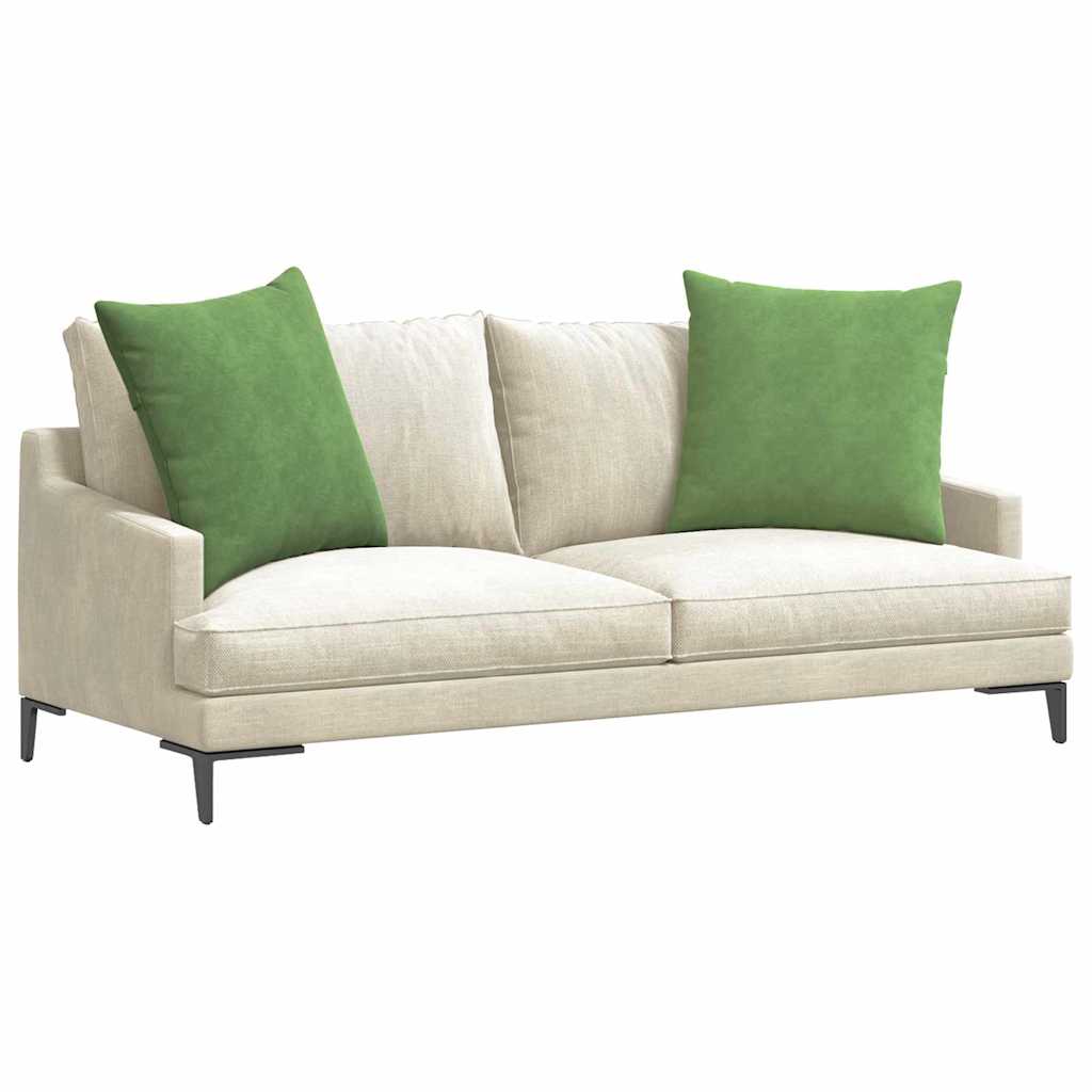Jastučići za sofu 2 pcs Svijetlo zelena 80 x 80 cm