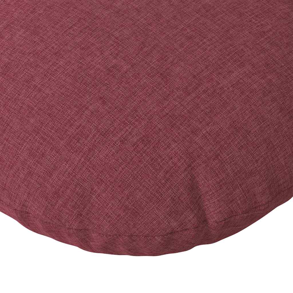 Jastučići za sjedenje 2 pcs Vinska crvena Ø30 x 13 cm tkanina