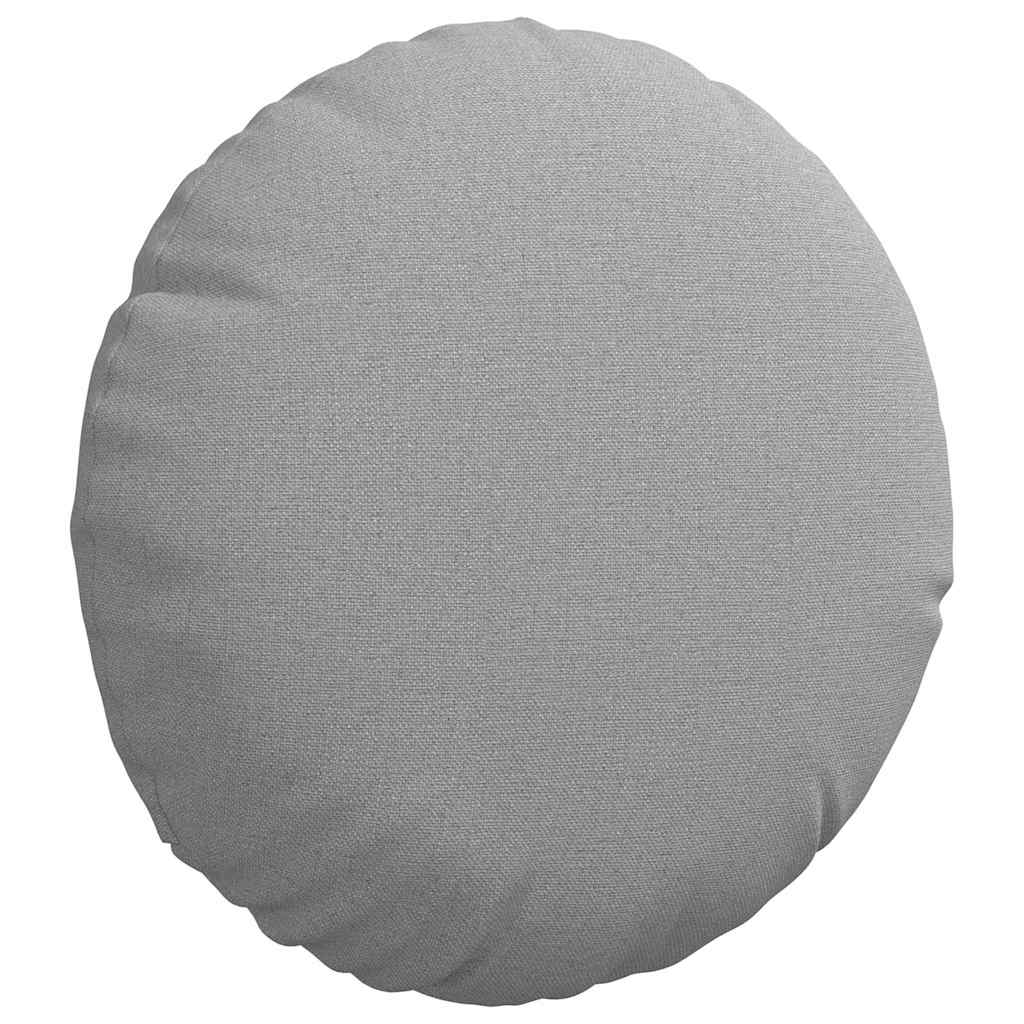Jastučići za sjedenje 2 pcs Oblačnosiva Ø30 x 13 cm tkanina