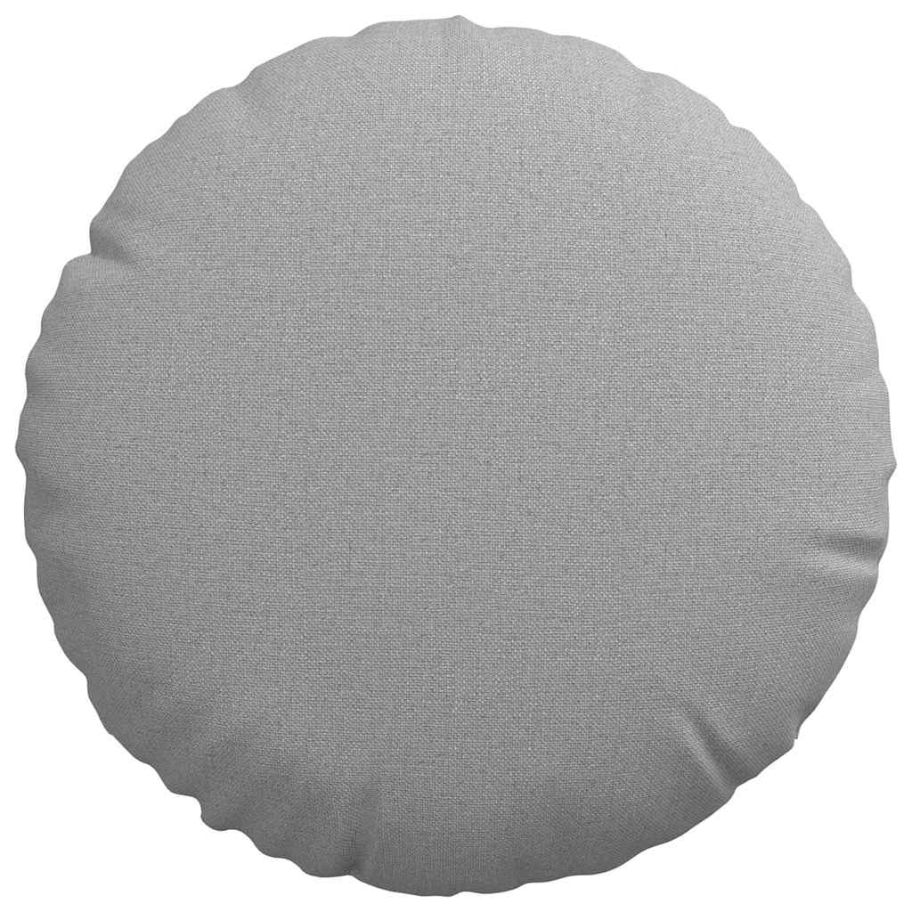 Jastučići za sjedenje 2 pcs Oblačnosiva Ø30 x 13 cm tkanina