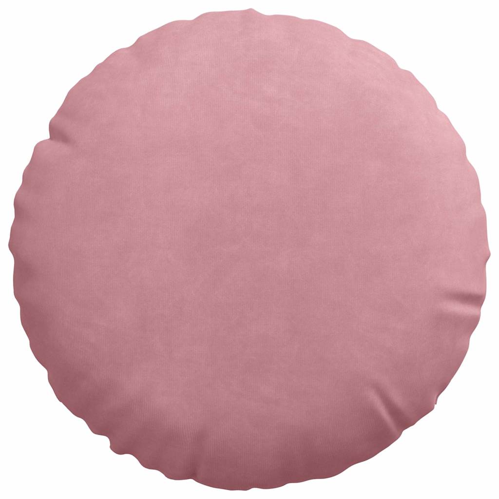 Jastučići za sjedenje 2 pcs Ružičasta Ø30 x 13 cm Baršun
