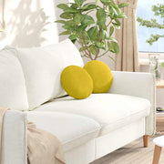 Jastučići za sjedenje 2 pcs Žuta Ø30 x 13 cm Baršun