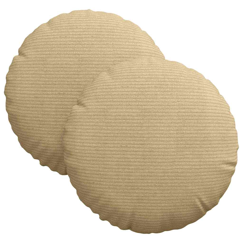 Jastučići za sjedenje 2 pcs Siva zelena Ø30 x 13 cm