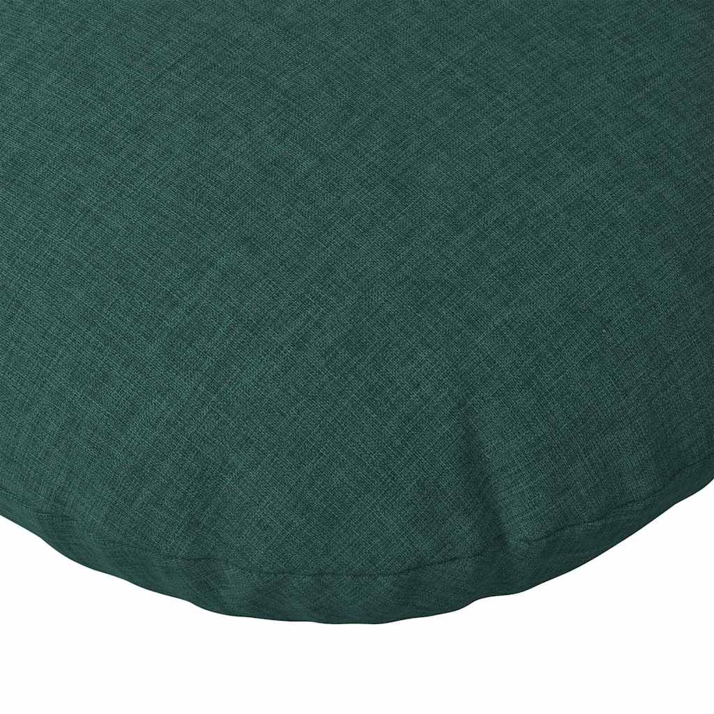 Jastučići za sjedenje 2 pcs Tamnozelena Ø50 x 19 cm tkanina