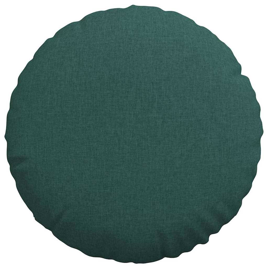 Jastučići za sjedenje 2 pcs Tamnozelena Ø50 x 19 cm tkanina