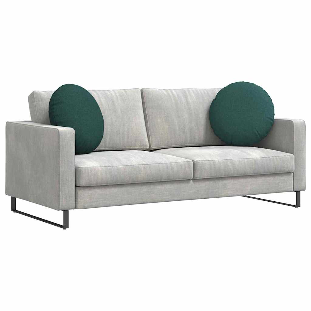 Jastučići za sjedenje 2 pcs Tamnozelena Ø50 x 19 cm tkanina