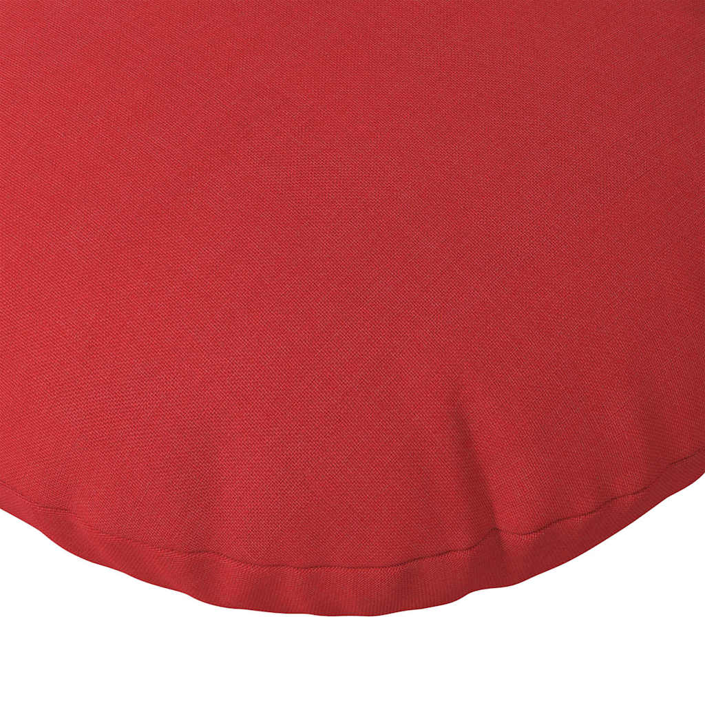 Jastučići za sjedenje 2 pcs Crvena Ø50 x 19 cm tkanina