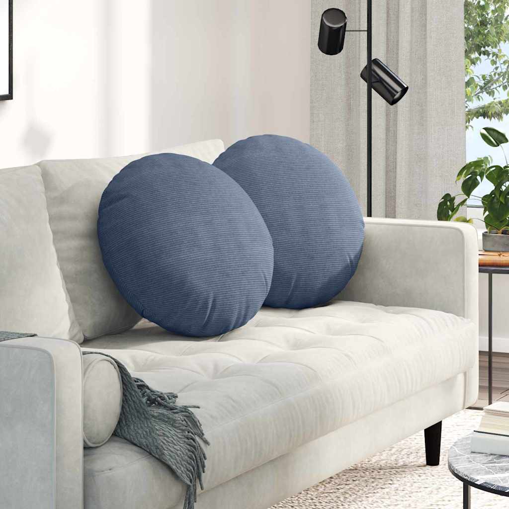 Jastučići za sjedenje 2 pcs Plava Ø50 x 19 cm Kordura tekstil