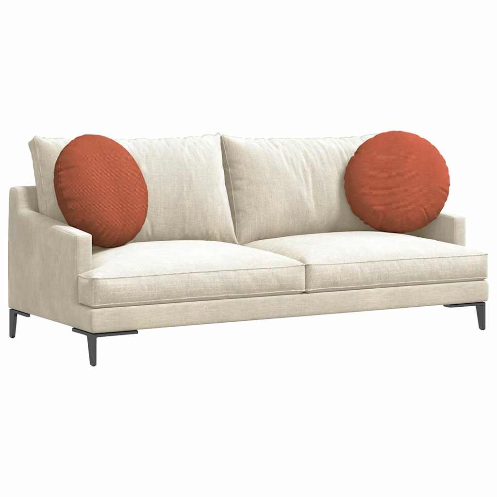 Jastučići za sjedenje 2 pcs Crvena narančasta Ø50 x 19 cm