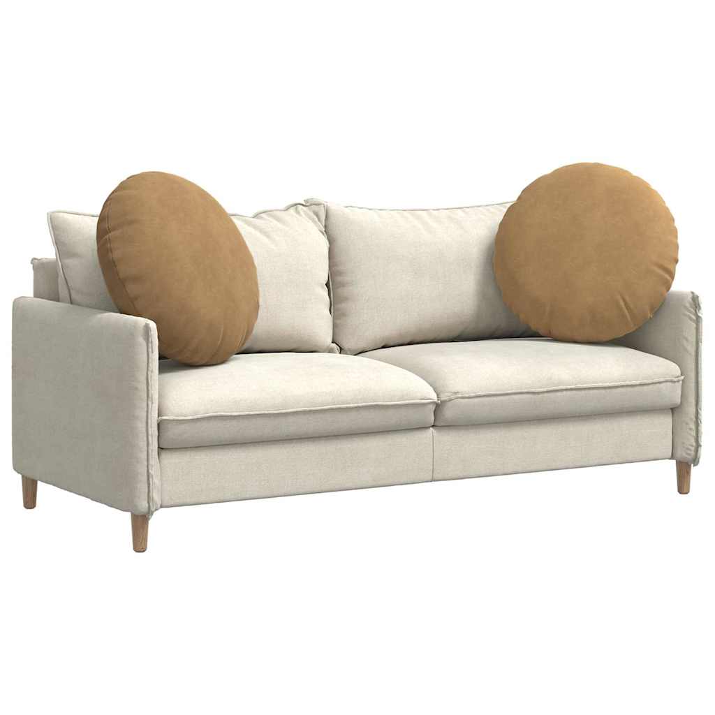 Jastučići za sjedenje 2 pcs Smeđa Ø60 x 21 cm Baršun