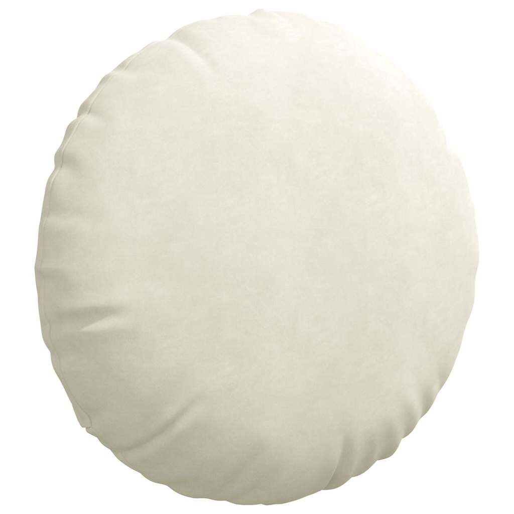 Jastučići za sjedenje 2 pcs Krema Ø60 x 21 cm Baršun