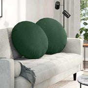 Jastučići za sjedenje 2 pcs Tamnozelena Ø60 x 21 cm