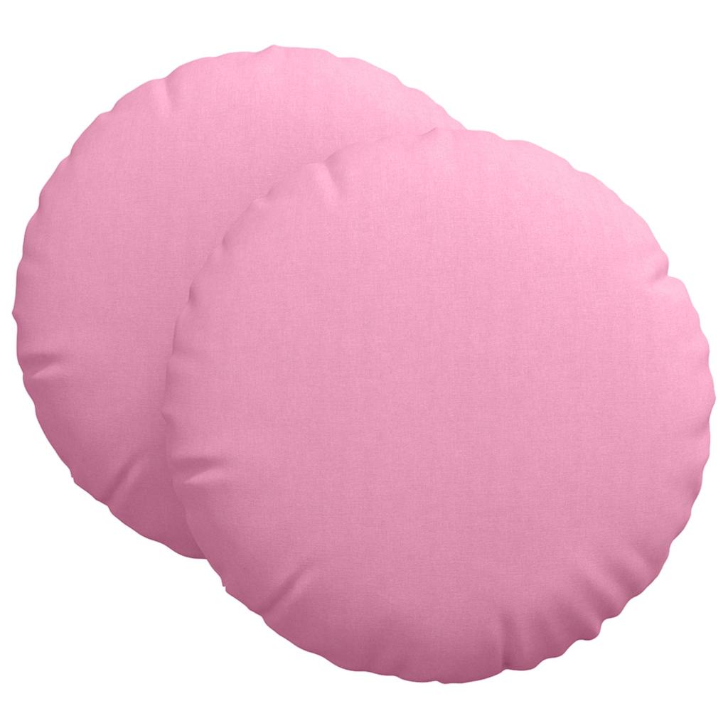 Jastučići za sjedenje 2 pcs Ružičasta Ø80 x 29 cm tkanina