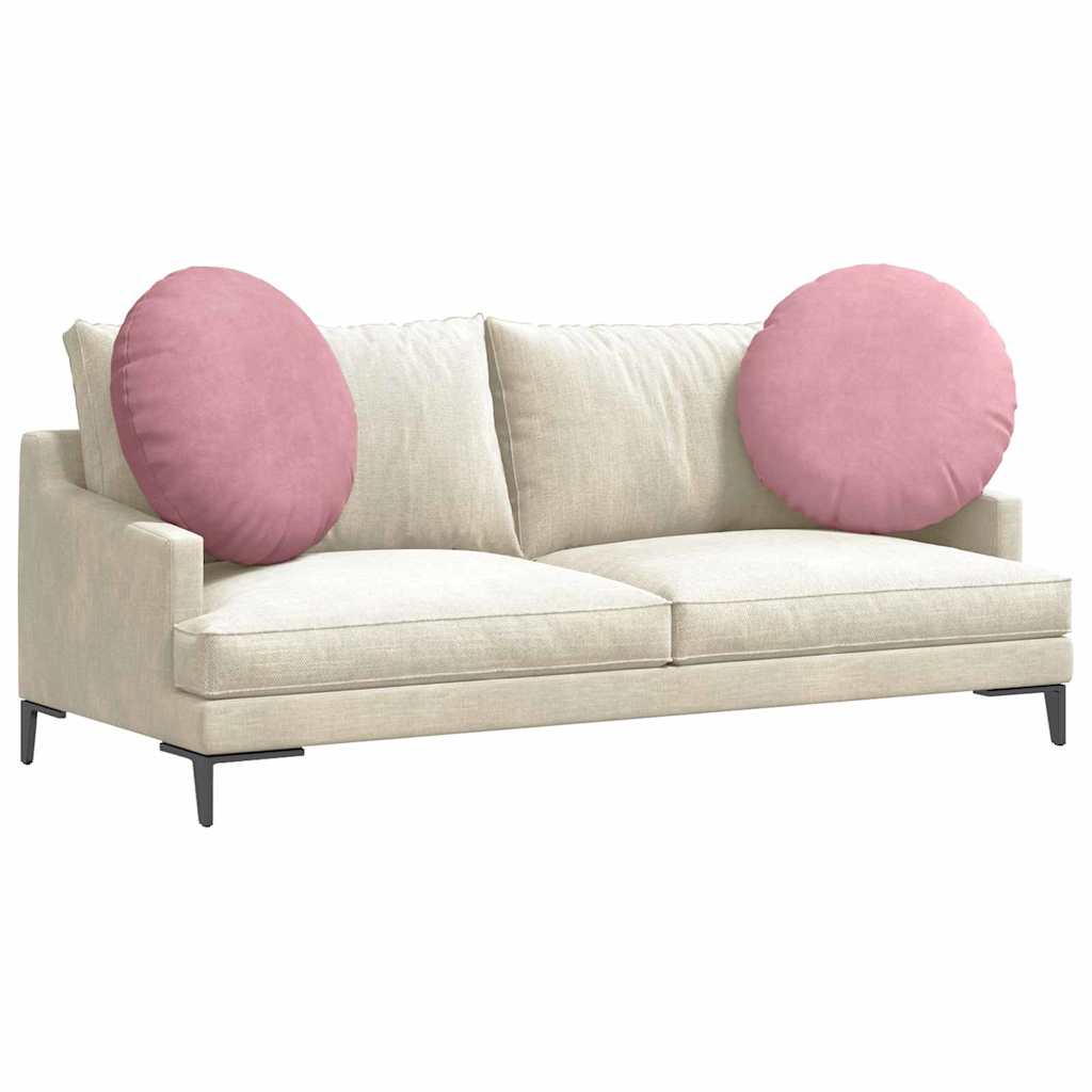 Jastučići za sjedenje 2 pcs Ružičasta Ø 80 x 29 cm Baršun