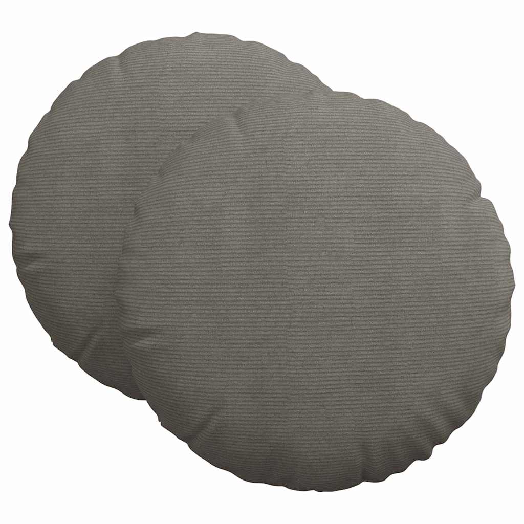 Jastučići za sjedenje 2 pcs Svijetlo siva Ø 80 cm