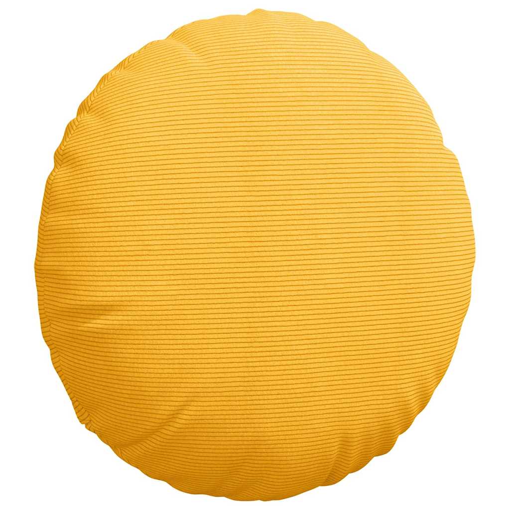 Jastučići za sjedenje 2 pcs Svijetlo žuta Ø 80 cm
