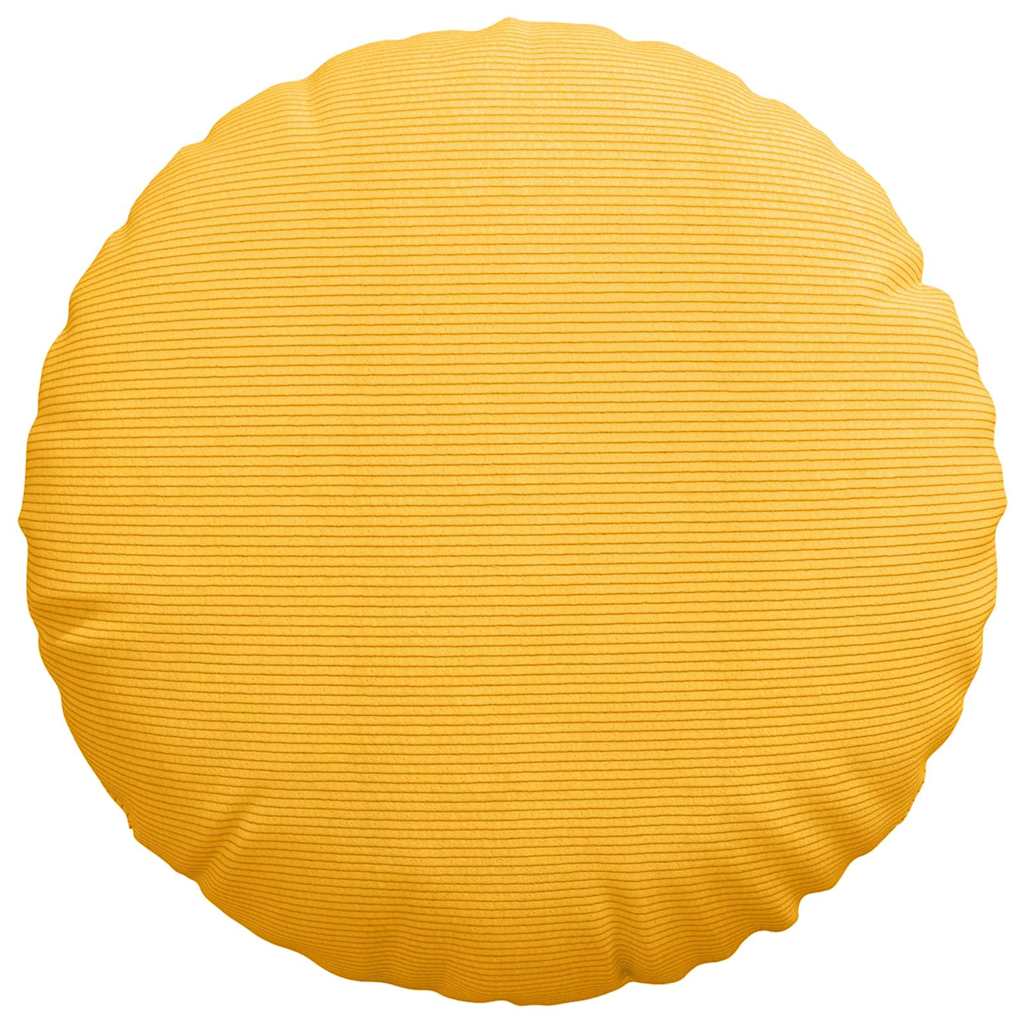 Jastučići za sjedenje 2 pcs Svijetlo žuta Ø 80 cm